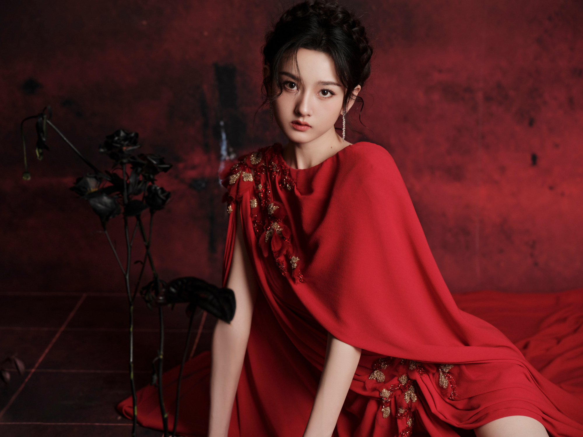 宋祖儿 红衣小乔 星光大赏出图 