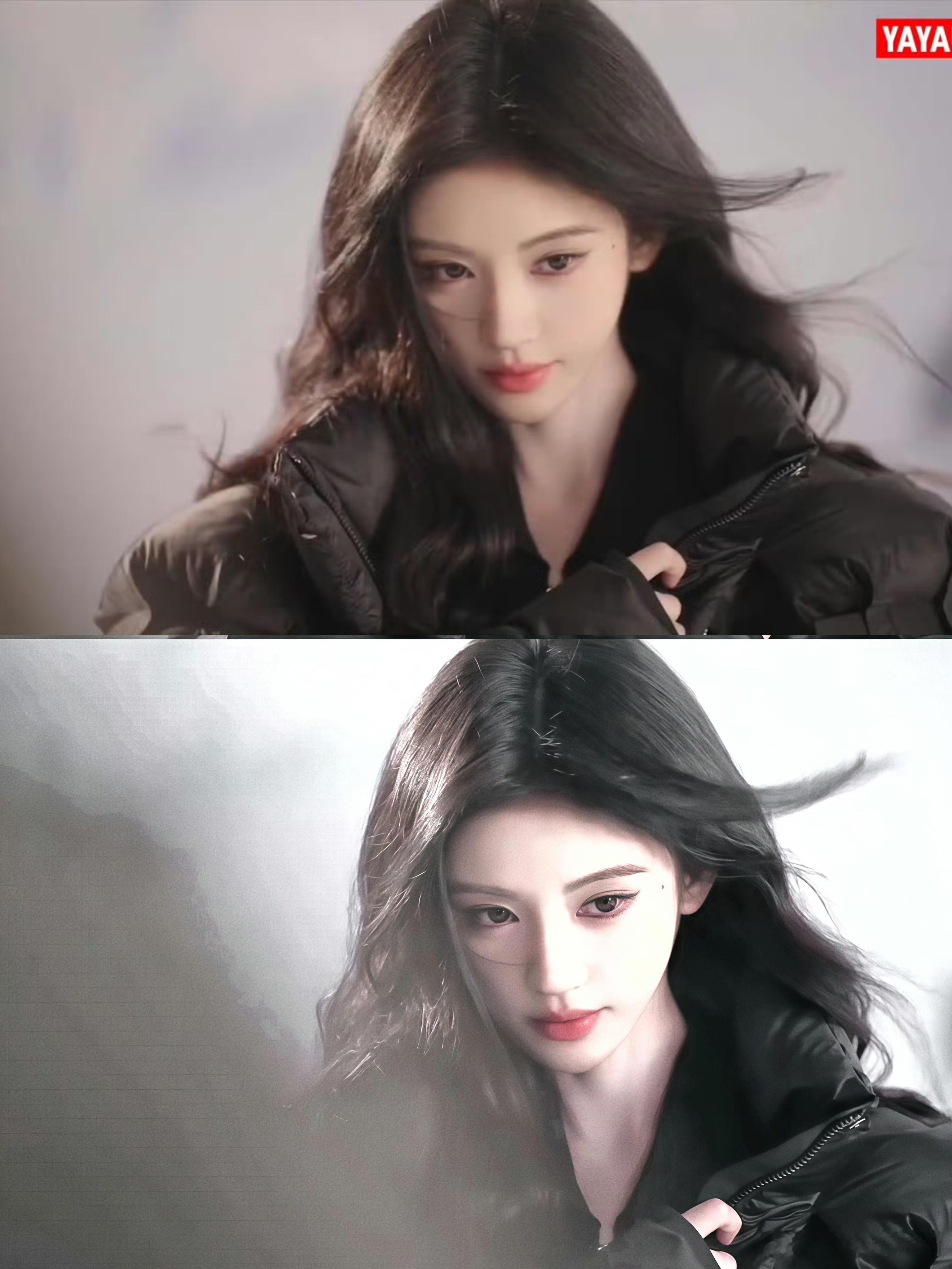 鞠婧祎生图和精修有什么区别没区别，就是身高再高五公分就好了 