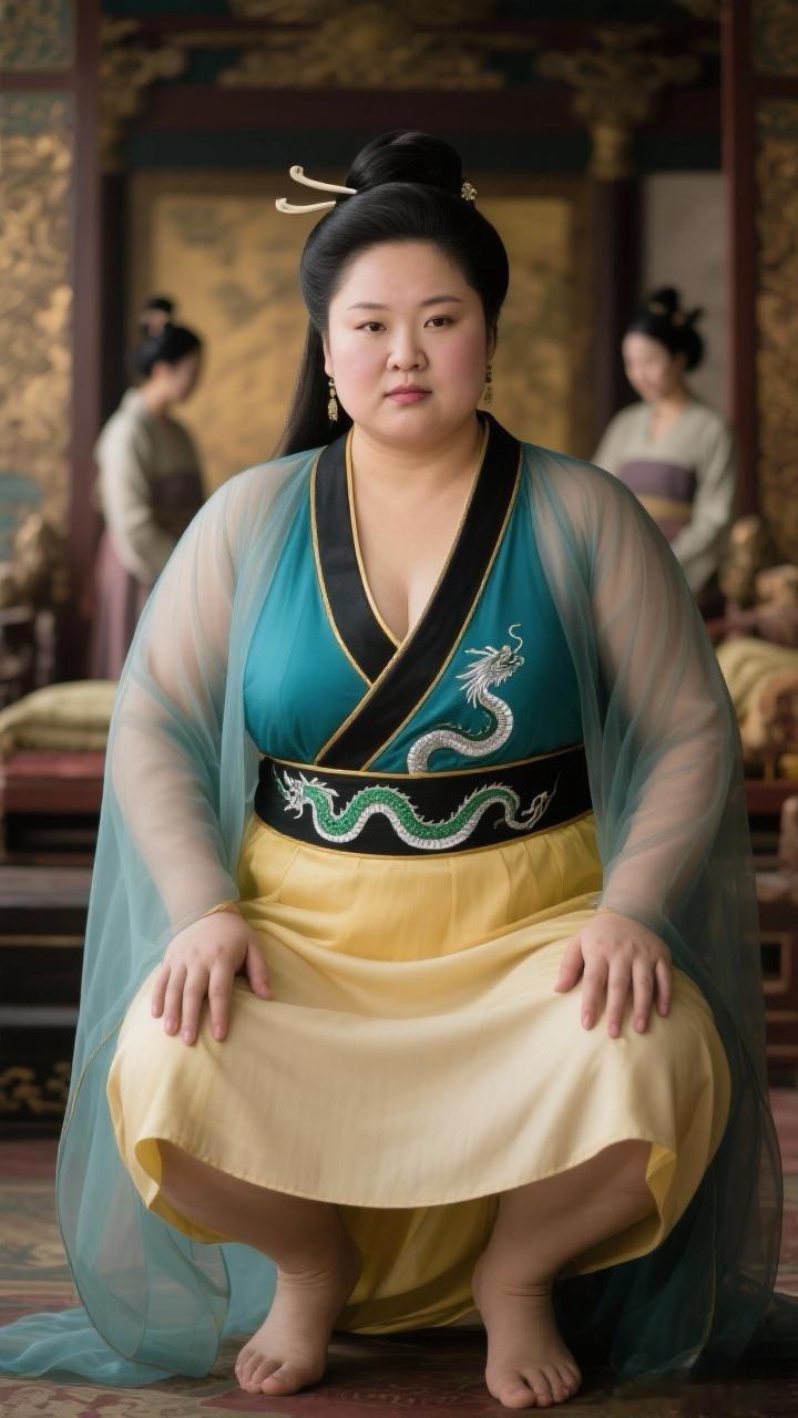 写真 礼官前导赭黄袍，陟降灵宫九陛高 