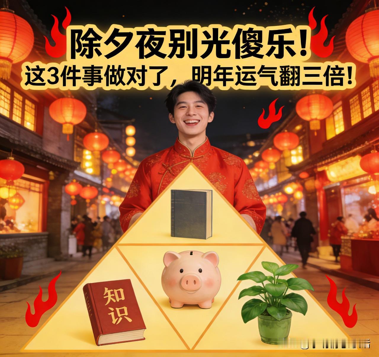 除夕夜别光傻乐！这3件事做对了，明年运气翻三倍！”🔥

老祖宗留下的除夕规矩，