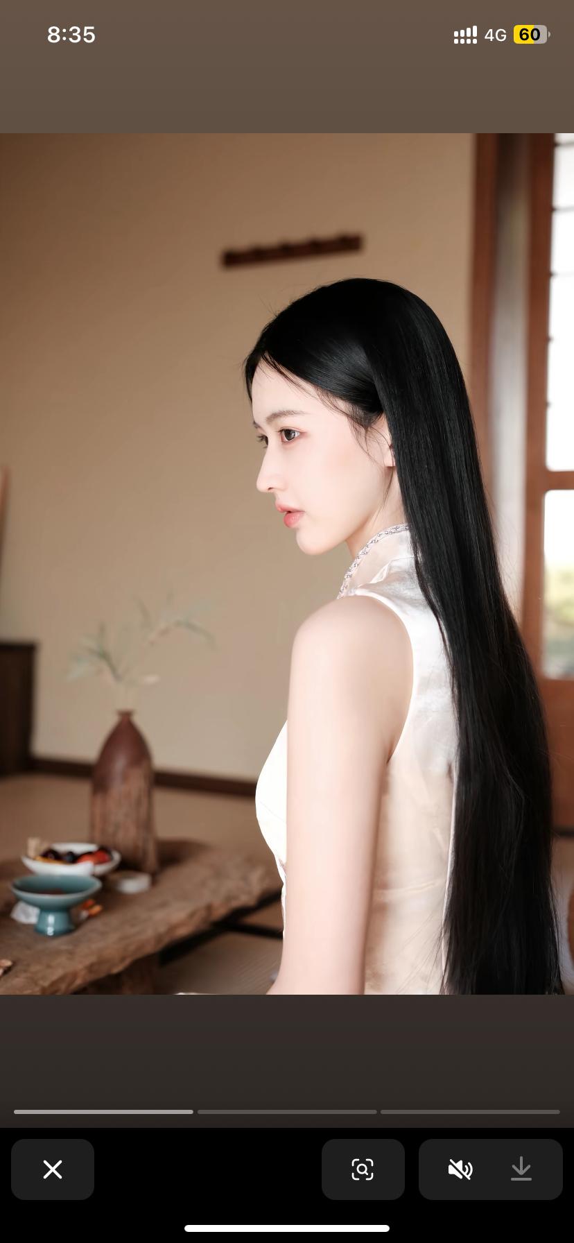 江南美女此时具像化了，真的太美了江南风旗袍美女 江南古风少女 美女 女神 甜美 