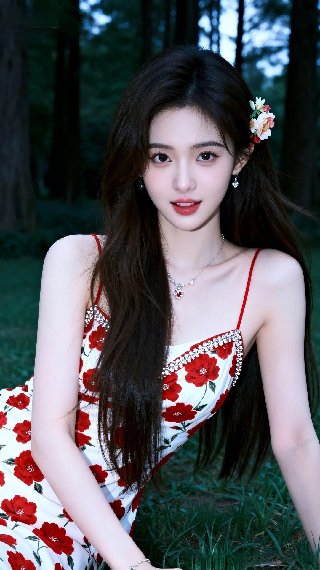多风格甜系少女写真合集
这组照片中的女生五官精致灵动，眉眼清澈温柔，肌肤白皙通透