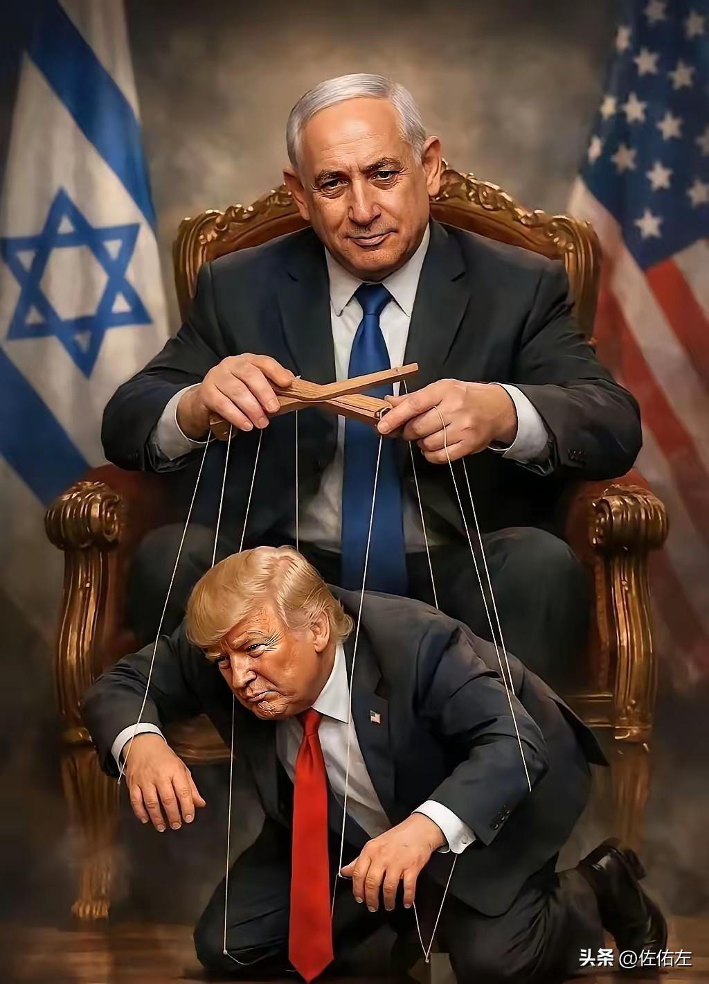 看这张图，我能想到的就是金钱与权力。
老美你再强硬，也是在犹太资本的控制之下。