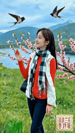 清江引·春思
桃花笑绽枝上头，
风惹闲愁透。
离别最苦情，
相思随水走，
脉脉寄