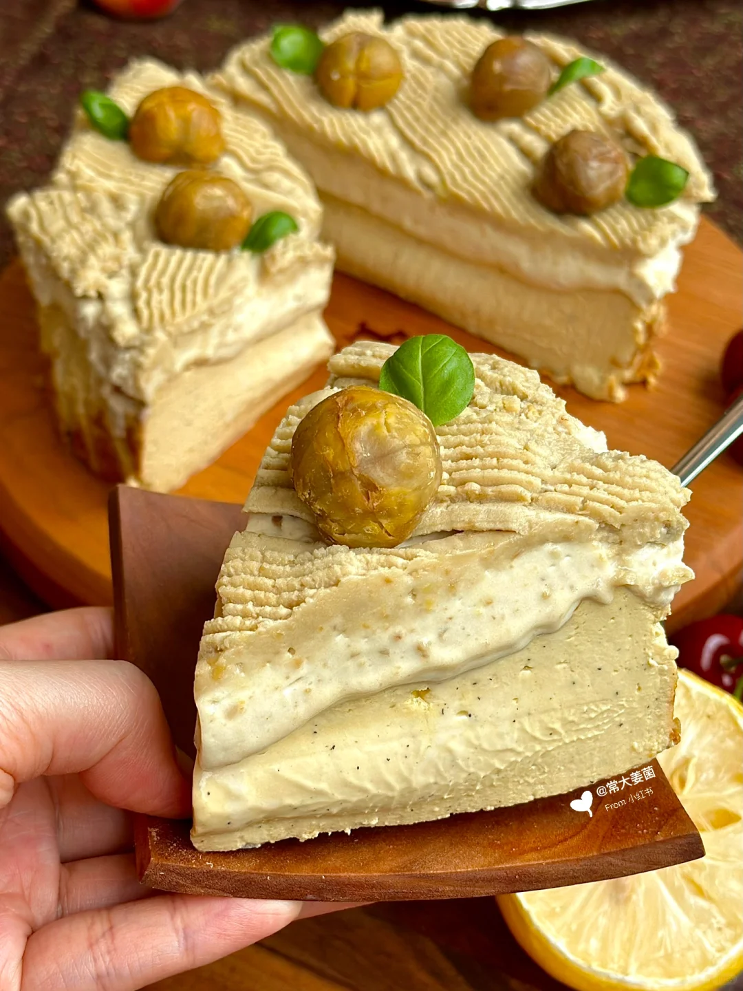 伯爵红茶栗仁儿巴斯克🌰🧀好吃哭！！😭