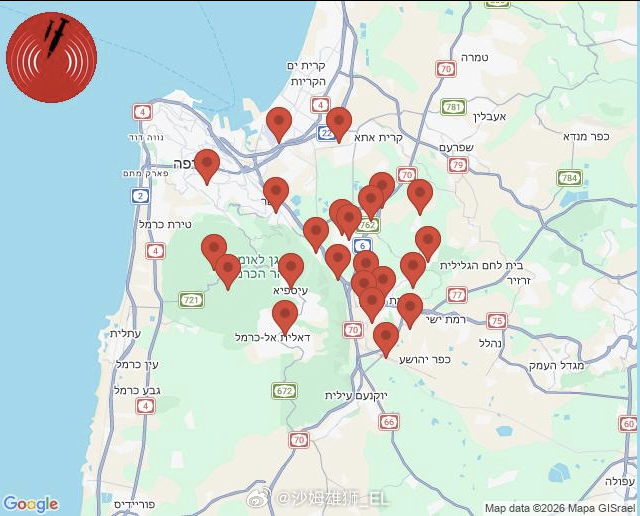 不久之前，黎巴嫩“真主党”向以色列北部海法地区发射火箭弹。 