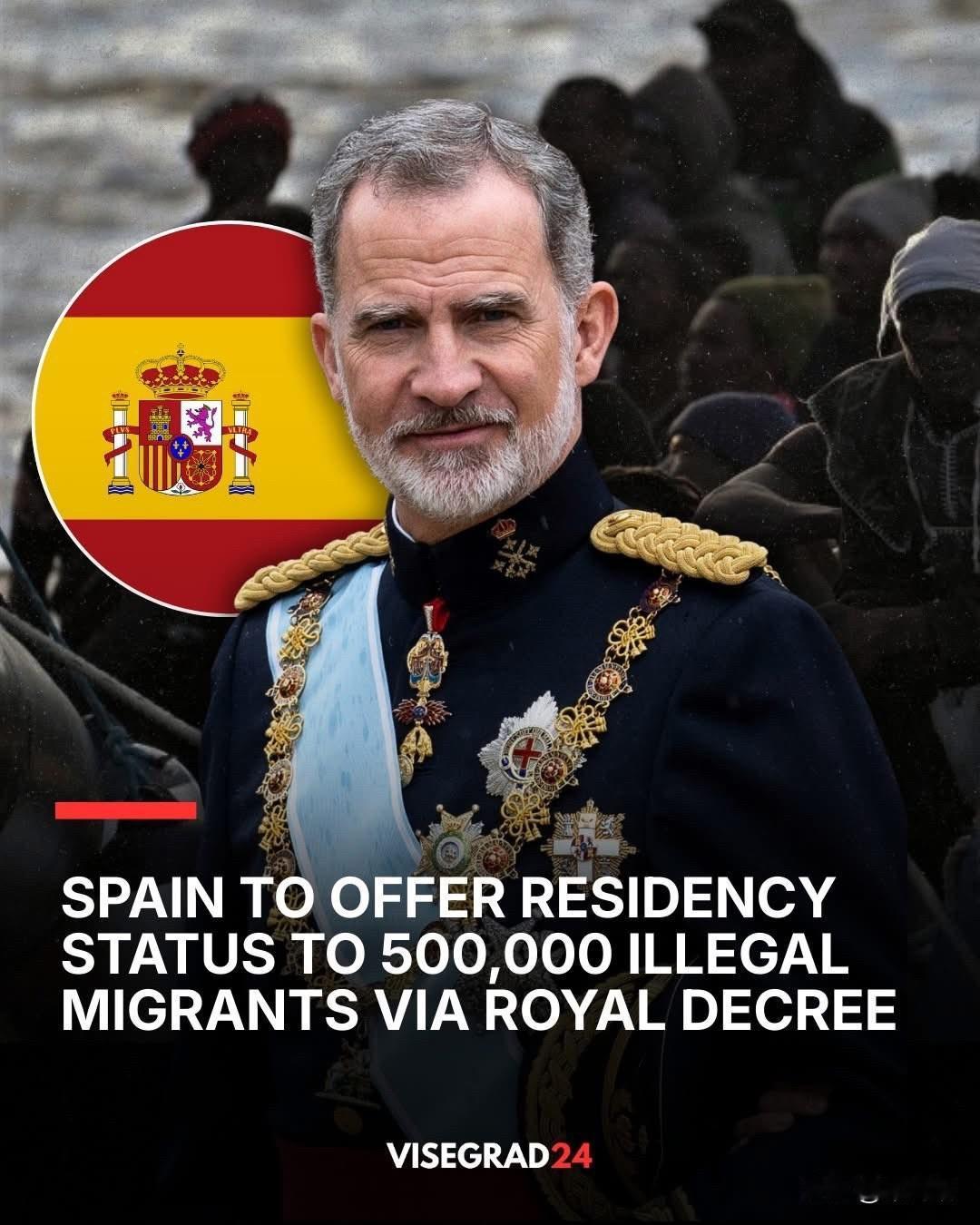 最新消息：西班牙政府刚刚同意启动一项特殊的合法化程序，该程序可能会向超过 50 