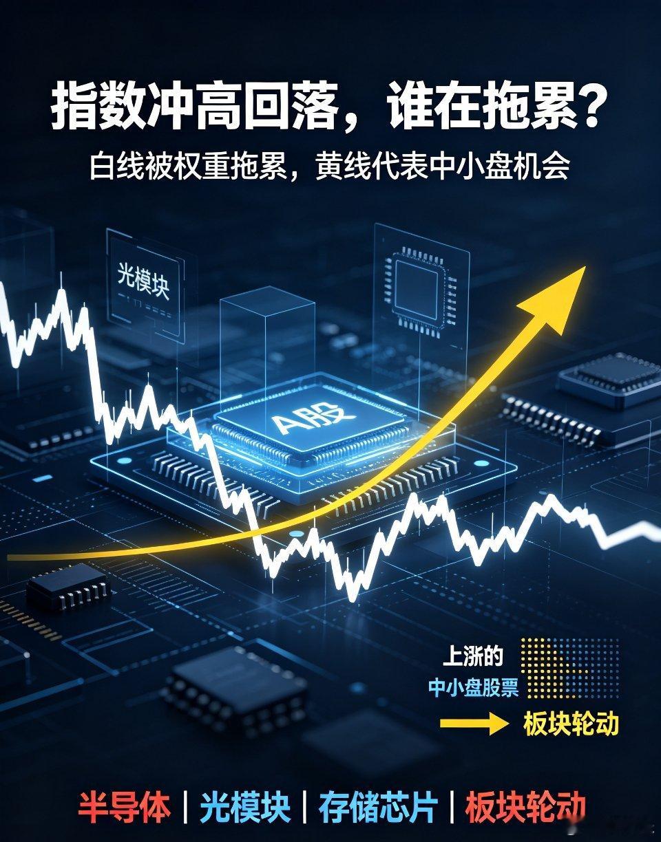 A股指数冲高回落，不少朋友看着盘面难免感到失望。但有没有想过，到底是谁在拖指数后