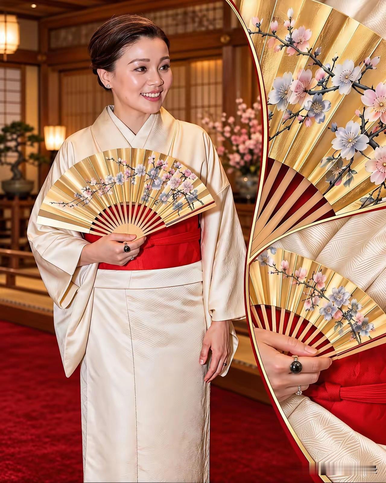 换上和服的苏提达王后，同样美得让人惊艳！
这几天，泰国苏提达王后在日本出席202