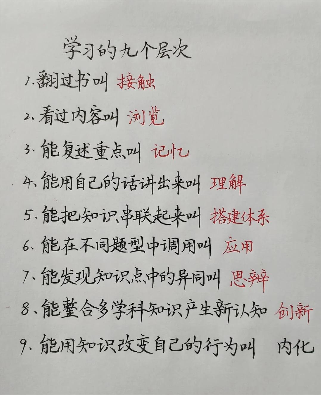 学习，你到了第几层？

1–3 层：浅层被动学习，大多是 “看起来努力”，极易遗