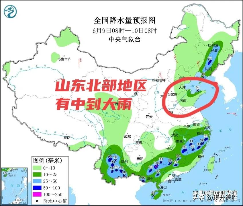 山东降雨范围和强度突然增大，北部地区或有中到大雨！
  前天和昨天的下午到晚上，