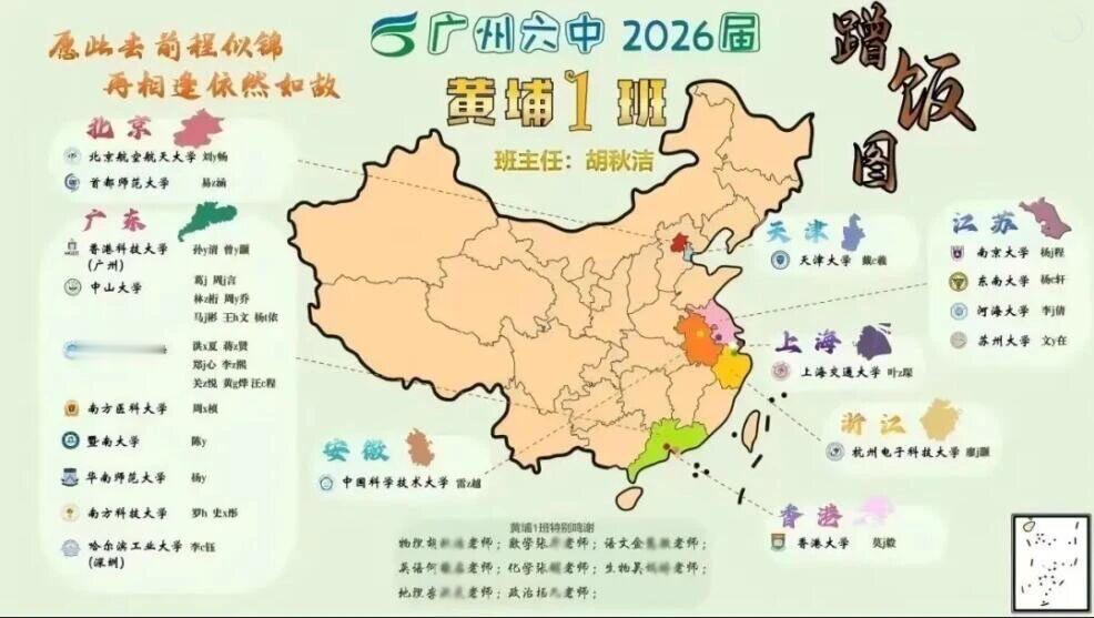 谁是今年广东高考的 “神仙班级”？且看广州六中黄埔1班！
2026年广东高考录取
