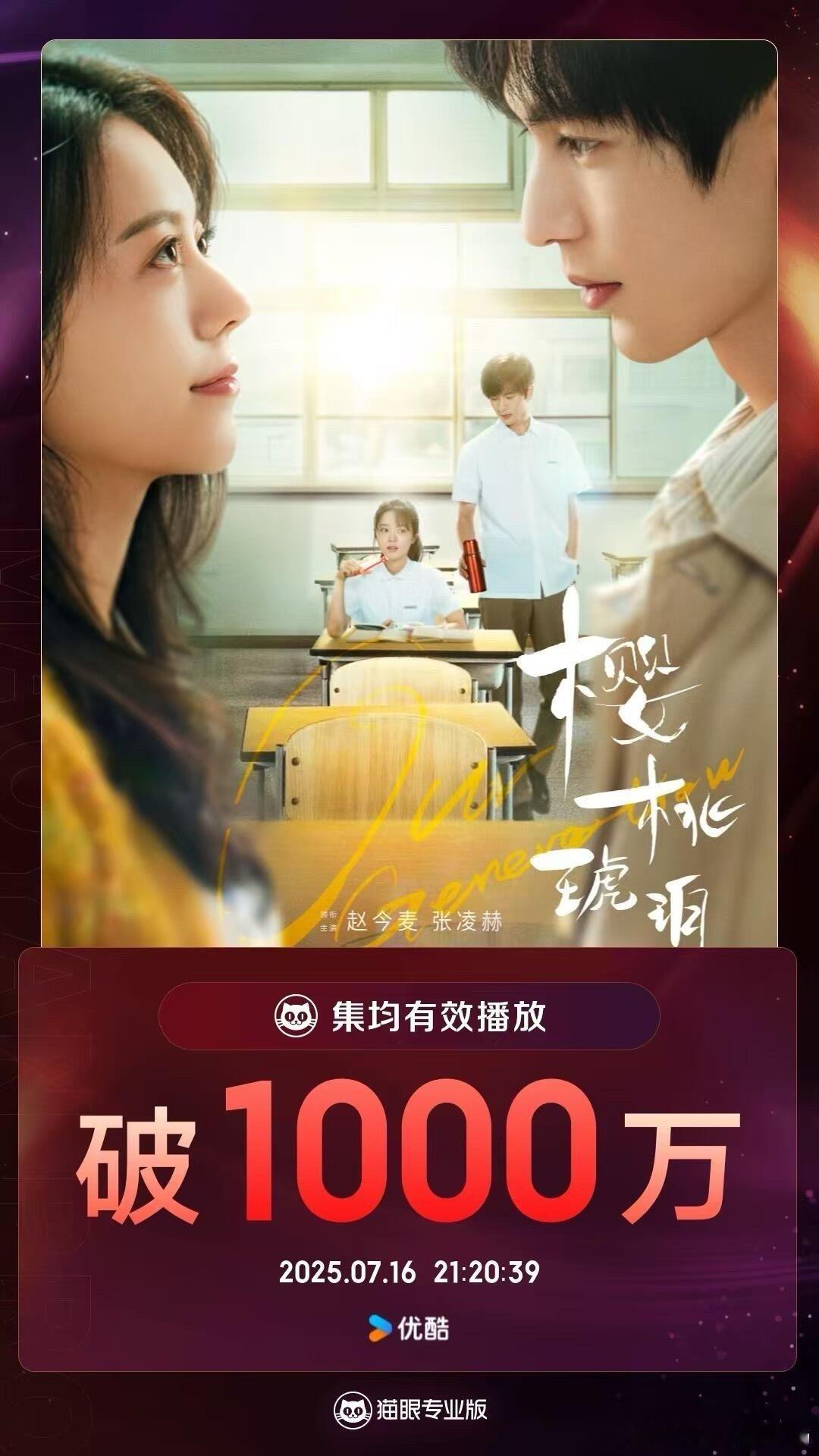 《樱桃琥珀》集均有效播放量破1000万 ​​​