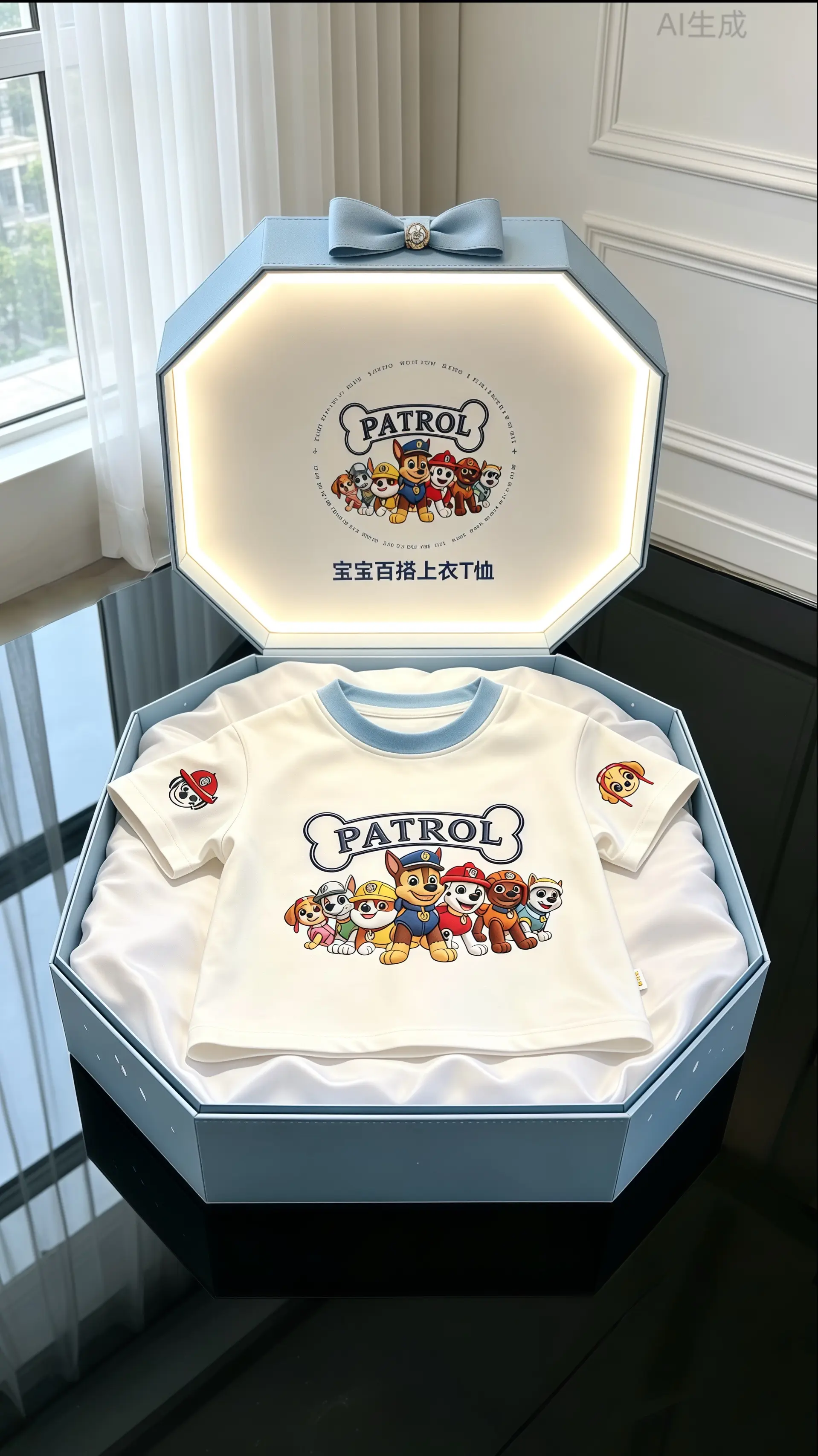 潮娃穿搭 男童穿搭 汪汪队短袖 短袖恤高品质童装