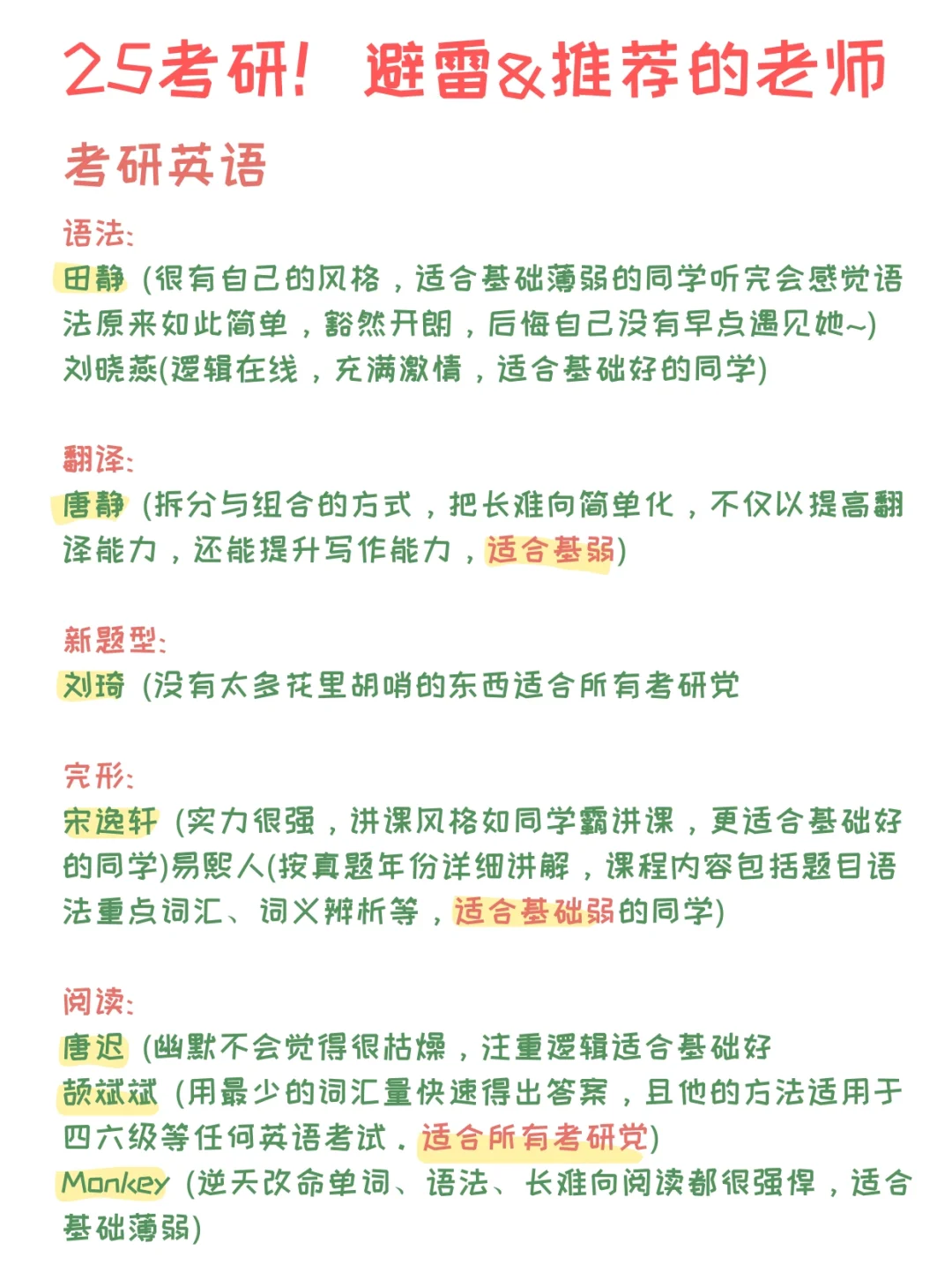 25考研要避开的老师❗别等来不及了才知道