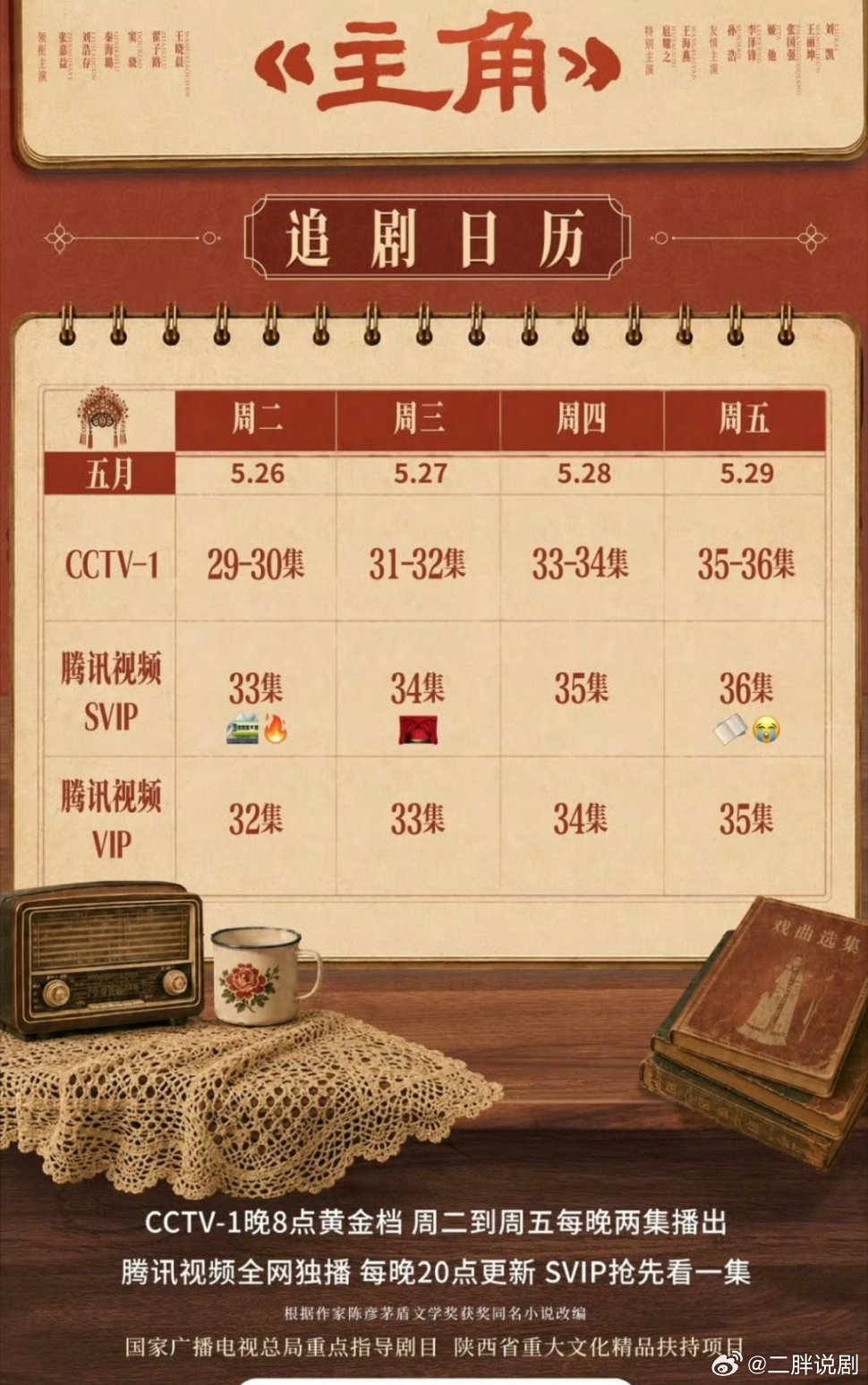 天塌了 本周《主角》单更 