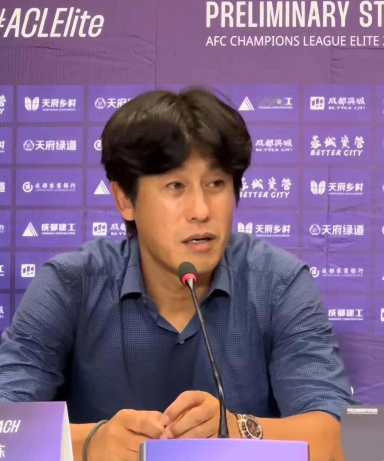 晋级亚冠正赛后，成都蓉城主帅徐正源的一番话可以看出他是真的有雄心壮志啊。
主场3