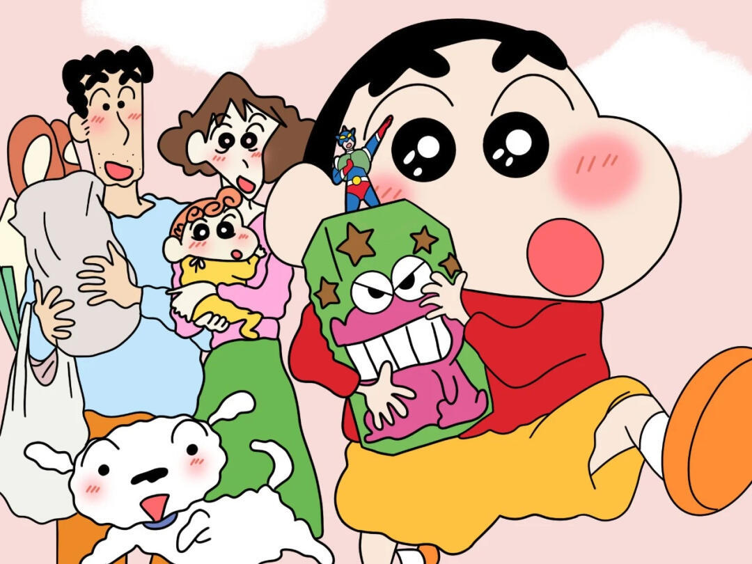 蜡笔小新iPad壁纸 