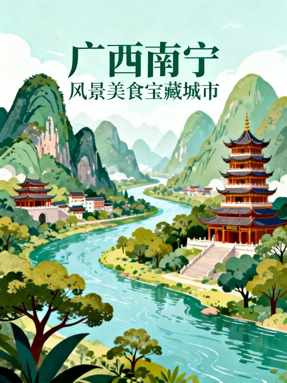 广西南宁好不好？那必须好啊！它是个风景和美食并存的宝藏城市。
风景上，青秀山是“