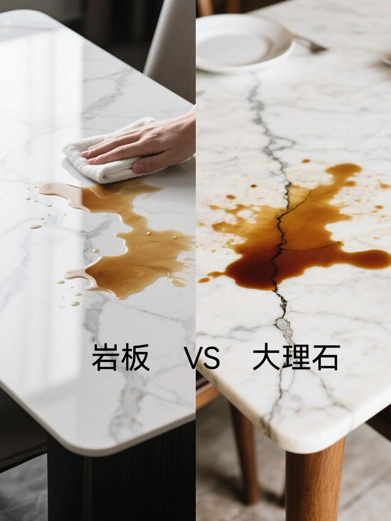 ＃岩板餐桌VS大理石餐桌
岩板餐桌8大碾压性优势！天然石材哭晕在厕所 
1. 价