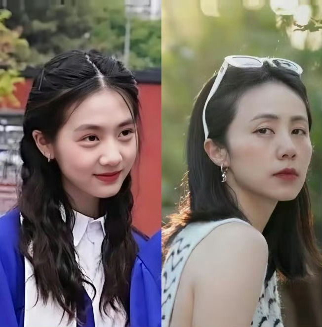 黄多多 天选文艺片女主脸 这和孙莉简直一模一样[笑cry]跟她妈妈好像啊！！！ 