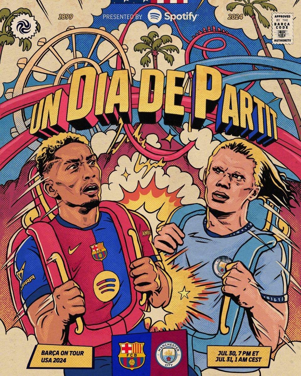 官方消息，巴塞罗那对阵曼城的友谊赛开球时间将会被推迟。曼城官方也发布了类似的声明