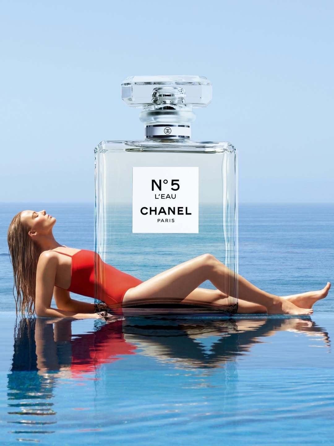 Chanel Beauty N°5 L’EAU 香水广告图好看感觉闻到了柑橘与大