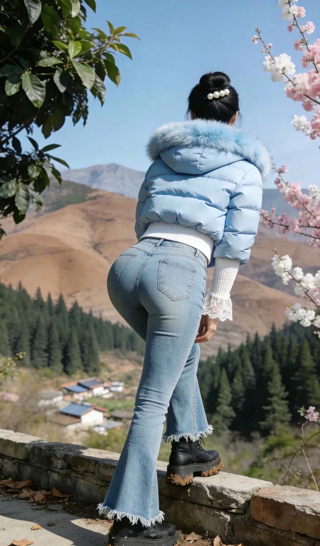 迷人的背影