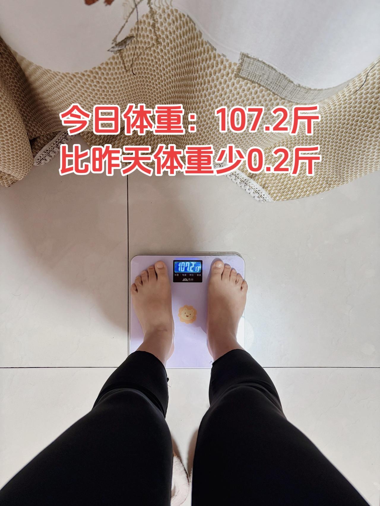 泪水打湿我的减脂餐，发誓瘦到103斤
今日体重：107.2斤⬇️0.2
今日减脂