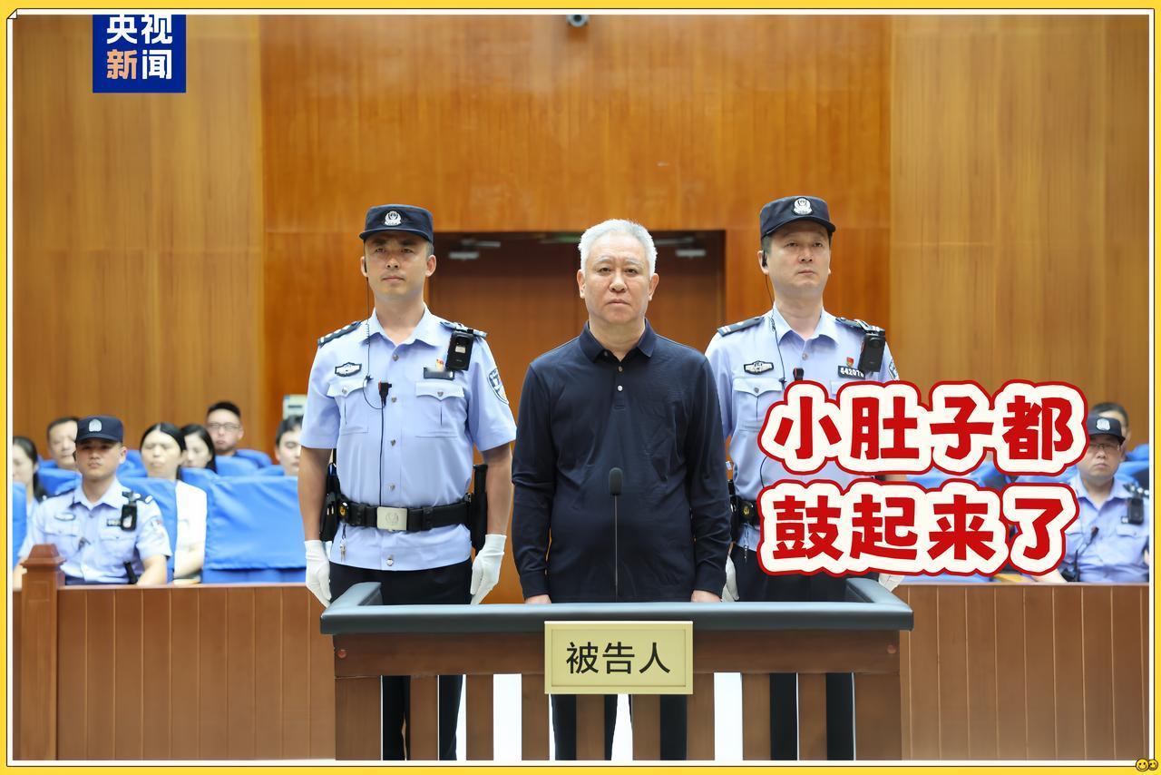 他进去了，
头发全白，
肚子也圆了。
庭审现场的照片流出来那天，评论区炸了。有人