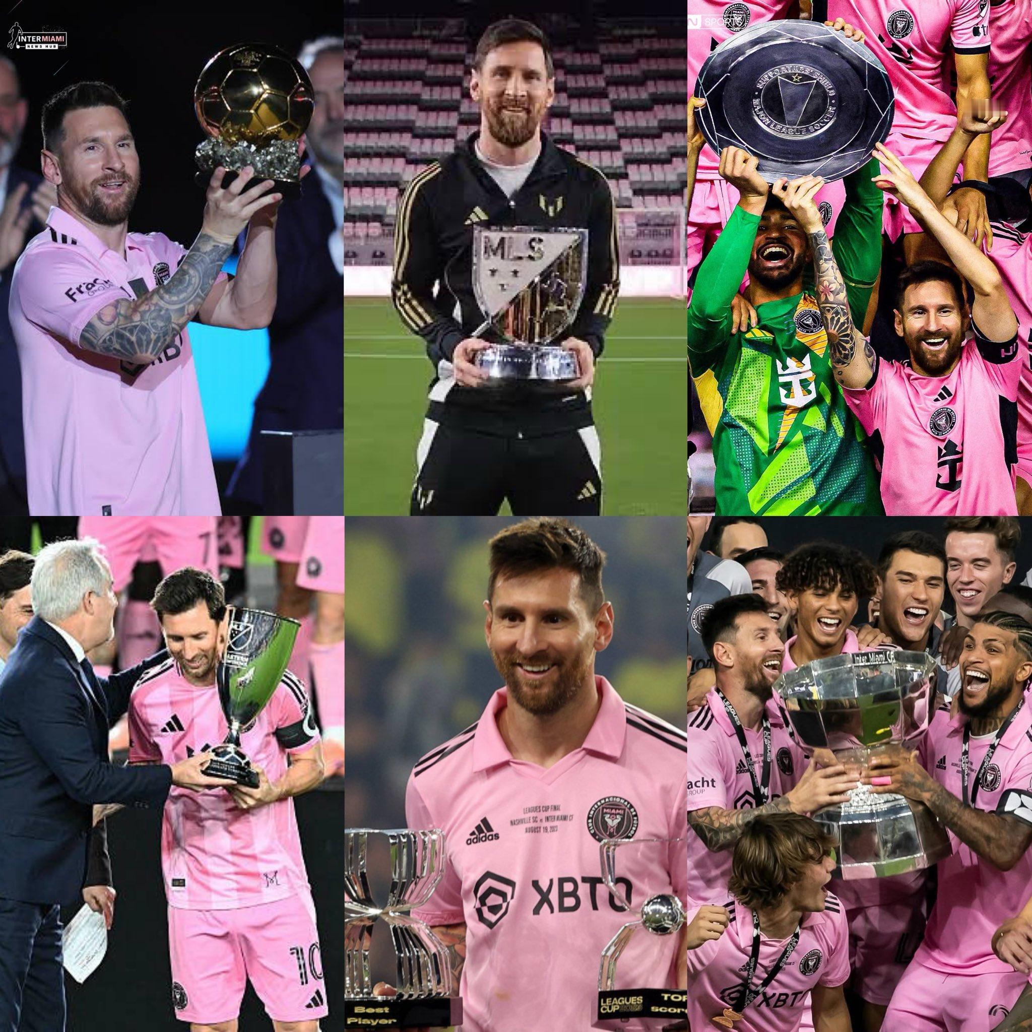 【更进一步】🏆加盟迈阿密国际两年半了，也收获了一些奖杯和荣誉！🔜向着职业生涯