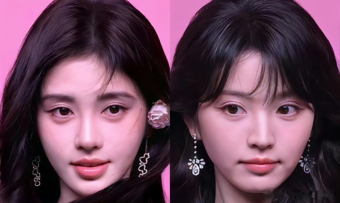 世间难得的双份美人骨。

同一张温柔柔和的眉眼，却演绎出两种截然不同的气质。
