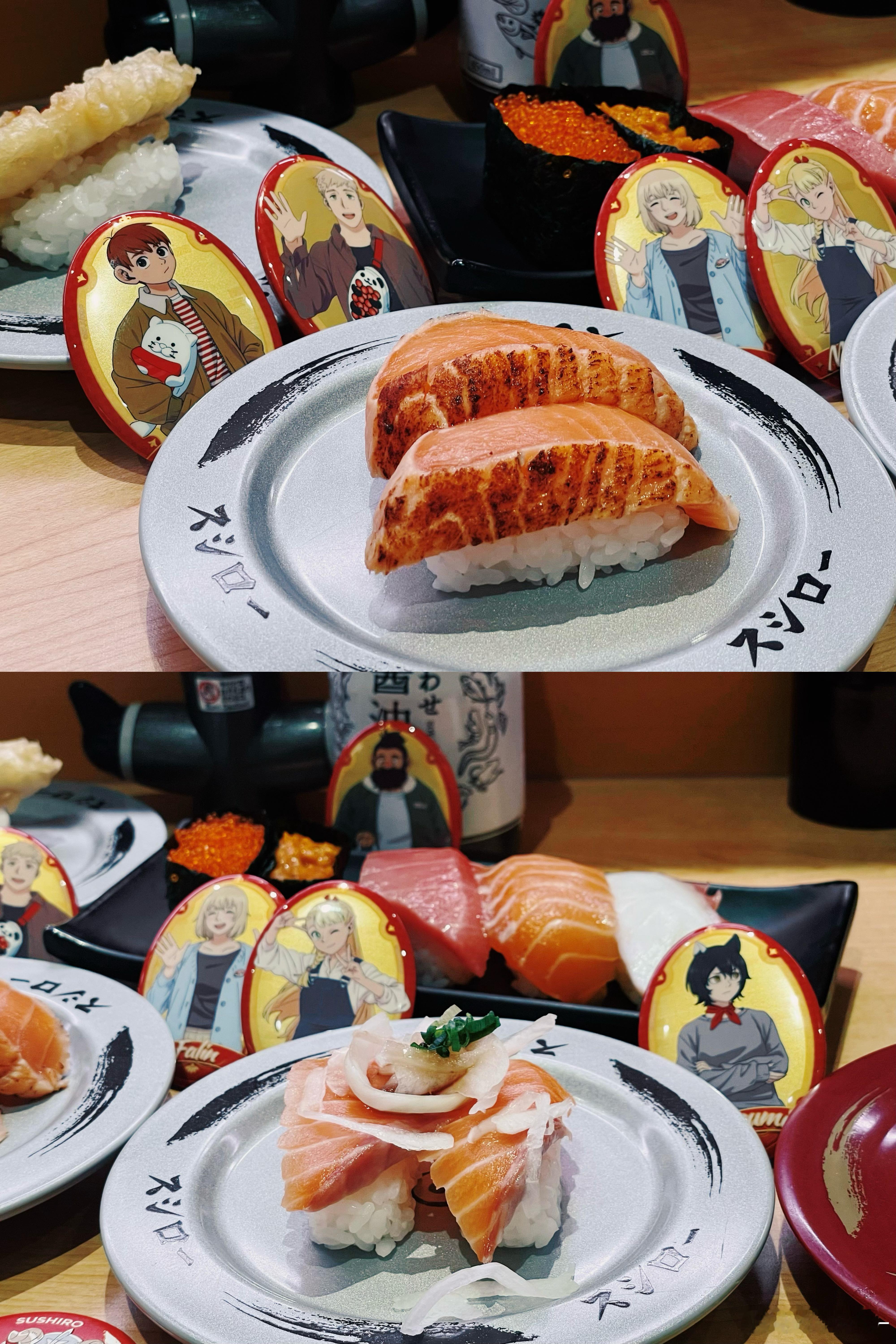 来吃迷宫饭联动了！！！😭😭😭🍣感谢寿司郎的邀请孩子玩得非常开心……！！ 