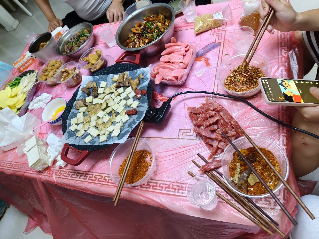 在家吃烧烤 