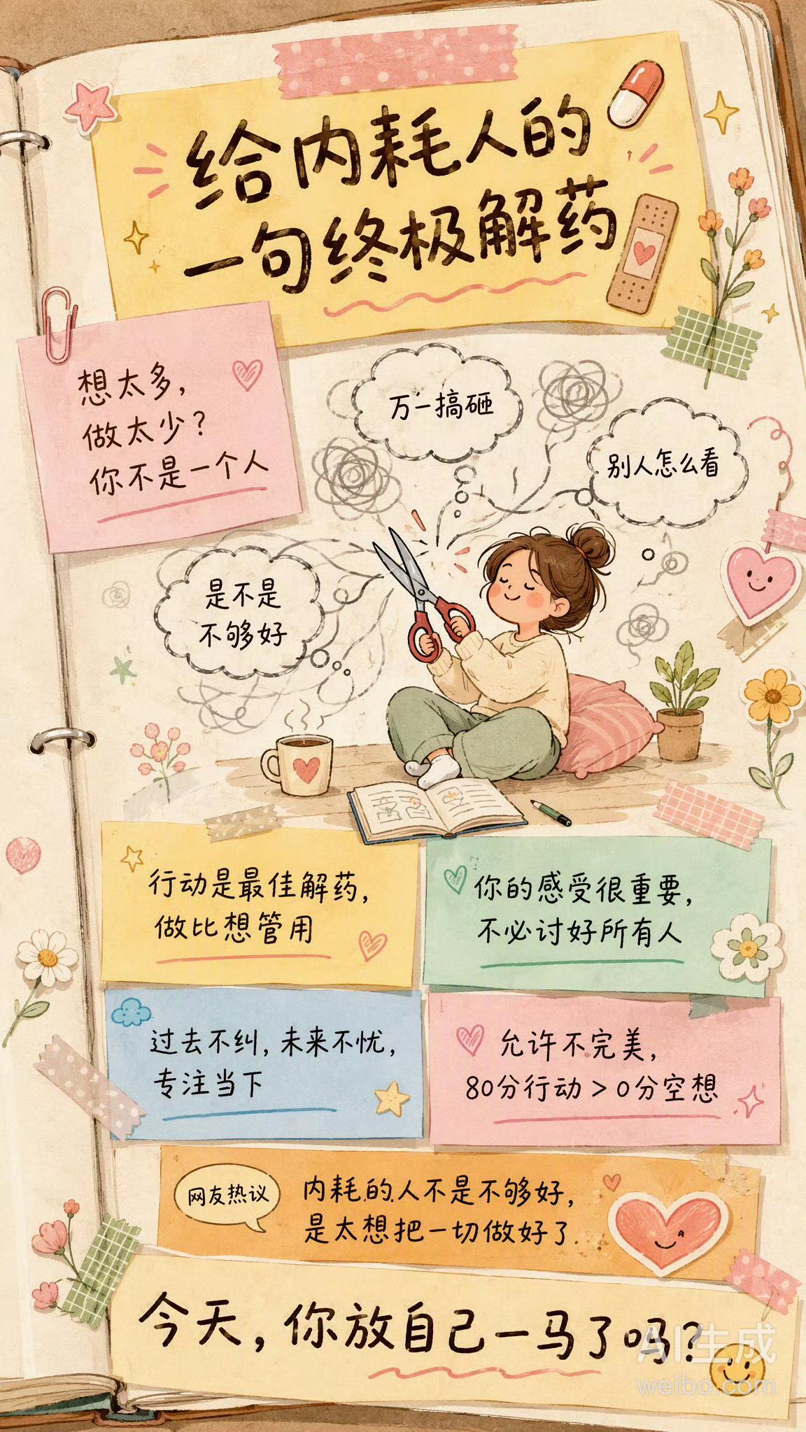 给内耗人的一句终极解药放自己一马ok[摊手] ​​​