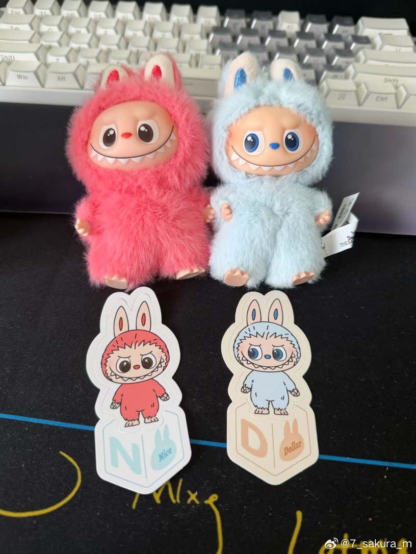 好的我们沈子航同款labubu，等妈咪去看一公的时候会挂在痛包上的～ 