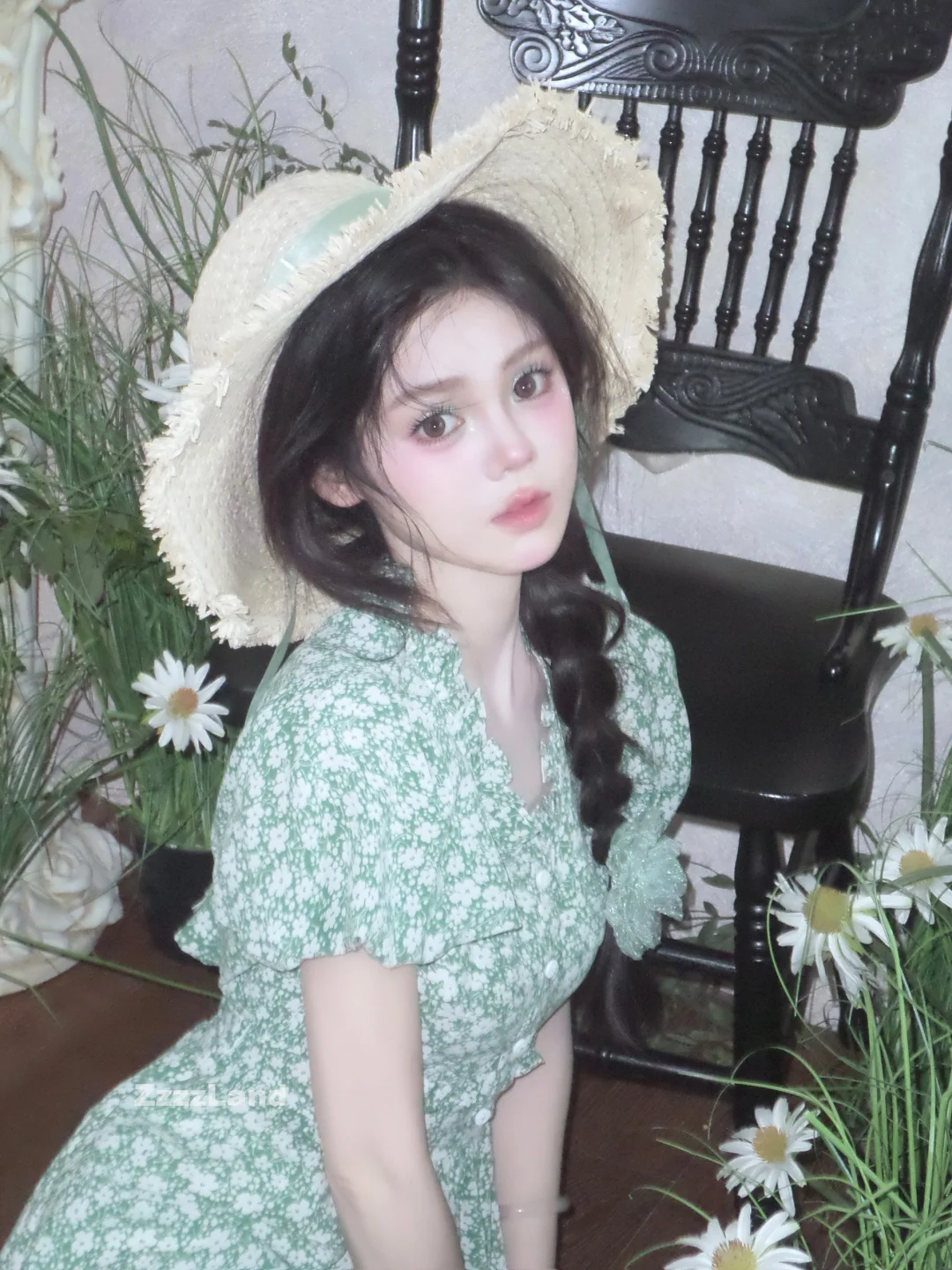 花房里的少女