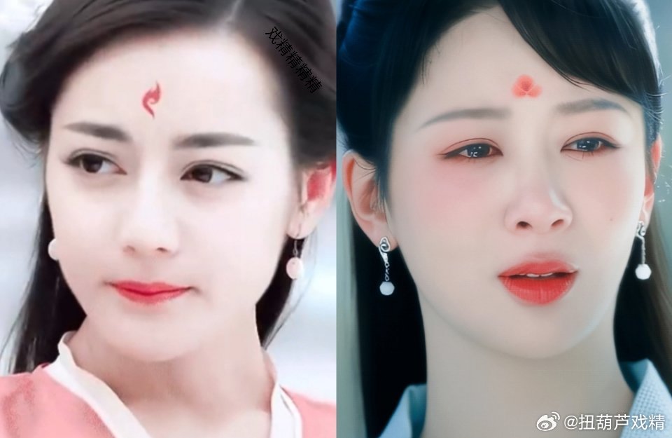 类似的妆造妆容，热巴才是古装美女啊 