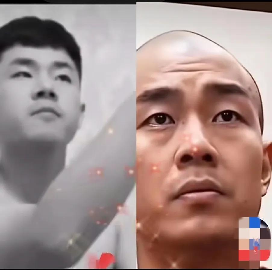 没进去的时候狂妄自大，不可一世。
如今两眼无神，眼中含泪，也苍老了很多。
可是醒