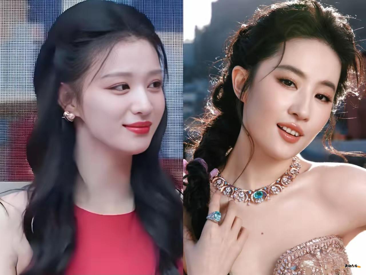 都说，刘亦菲是内娱第一大美女，无人能及。以前，我也这么认为，感觉她的长相在内娱确