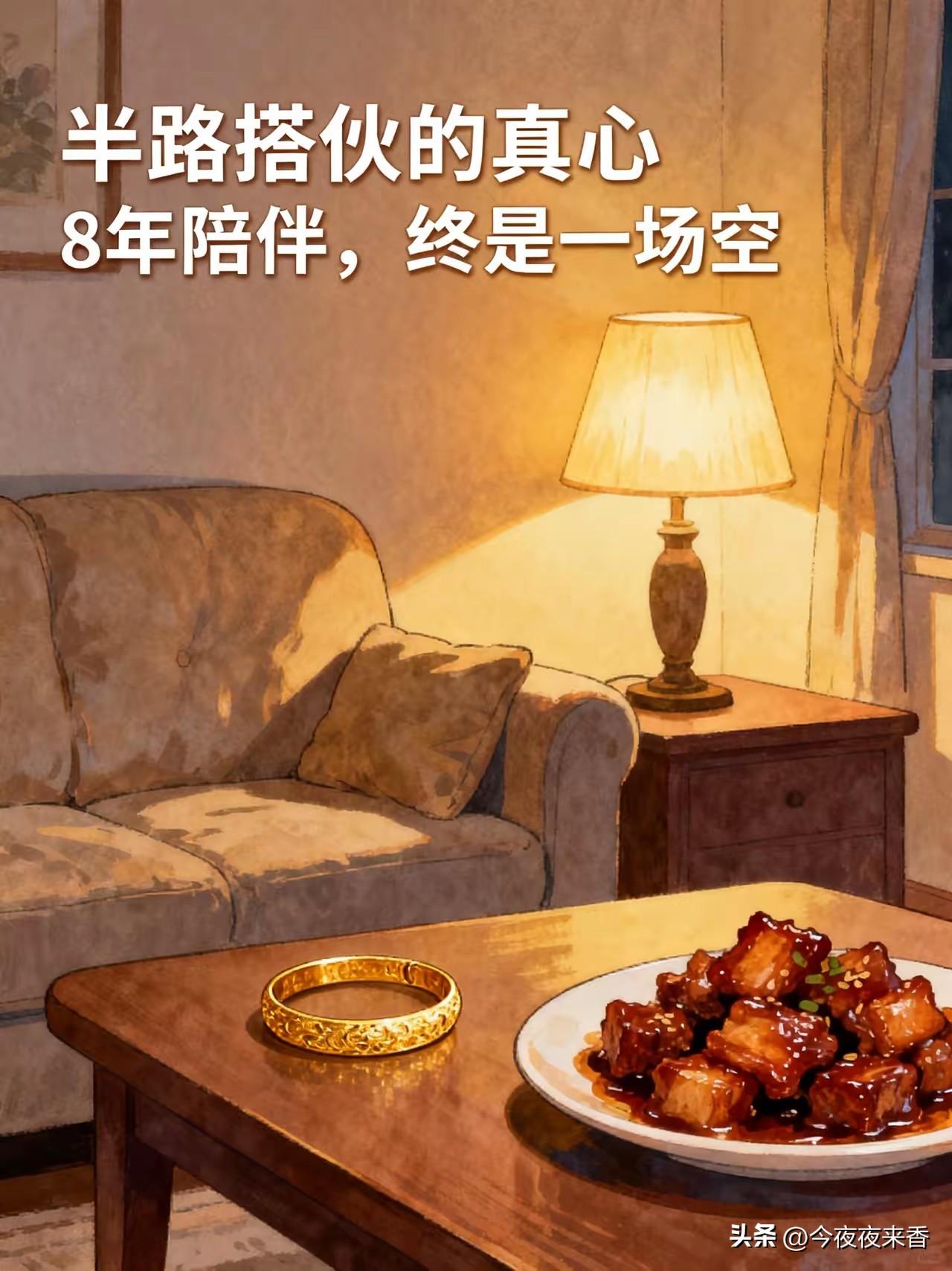 我和二婚伴侣在一起八年，他在物质上对我很大方，昨天我在他书房打扫卫生，发现了一件
