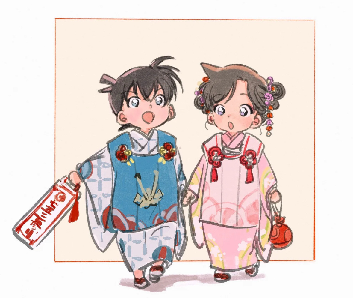 名柯小团子cp，啊啊啊啊好爱啊啊啊啊[爱慕]画师师：umi_fav_rt#漫视界