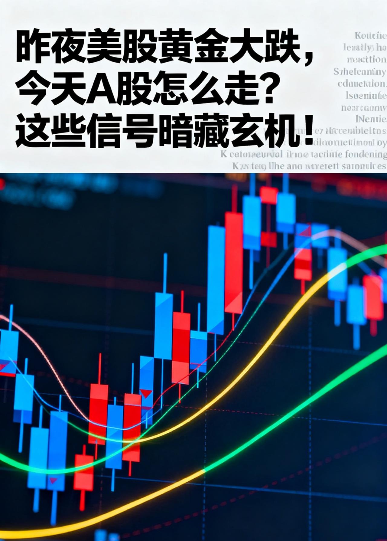 昨夜美股黄金大跌，今天A股怎么走？这些信号暗藏玄机！

一起来看今天早上都有哪些