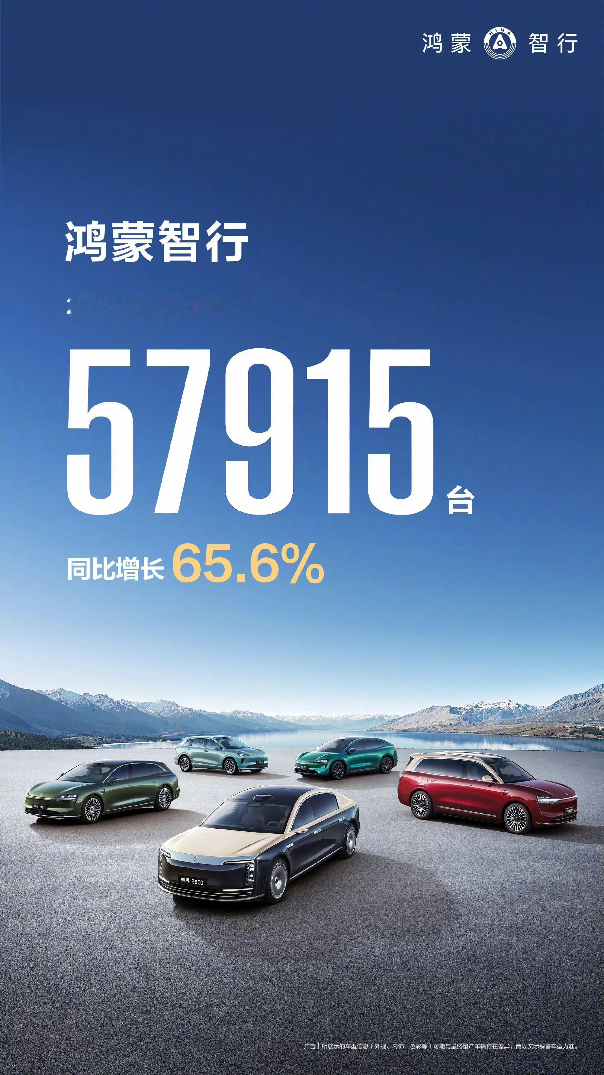 鸿蒙智行2026年1月交付数据，累计交付57915台。各界交付量多少暂时不清楚，