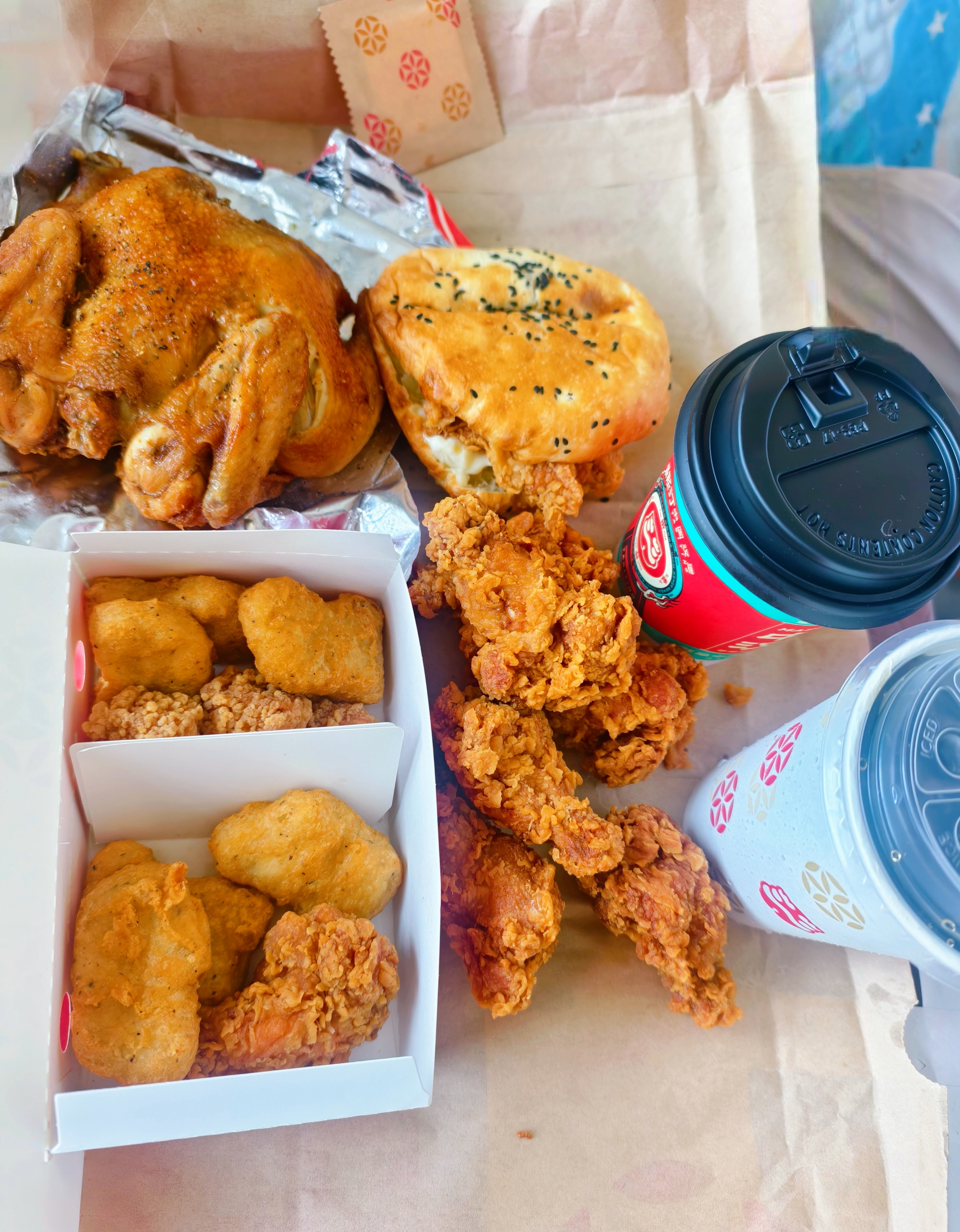 不想做饭，叫个外卖随便对付一口主要是我家小朋友爱吃这些东西 