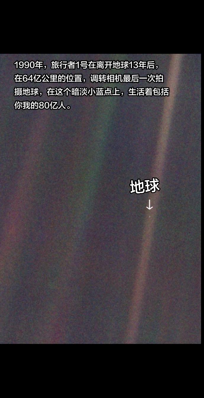 你目前可能正在经历喜悦 痛苦 失意 爱恨，但在这个小蓝点前，略显苍白无力。