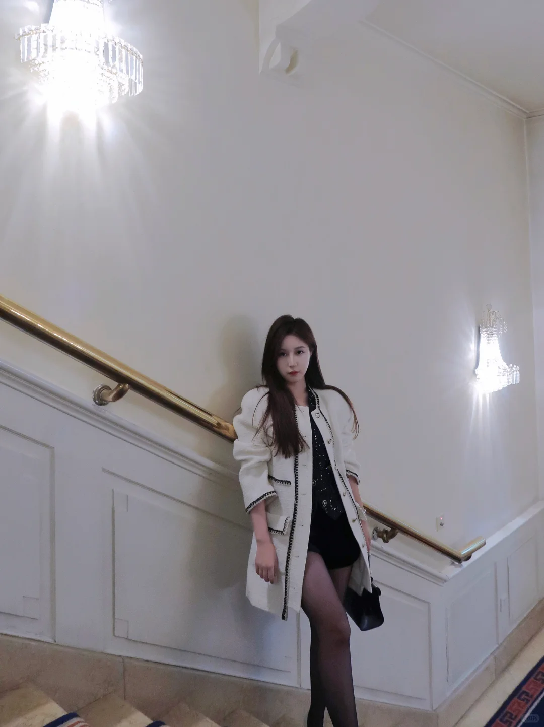 千金感 黑白色系ootd▪️▫️
