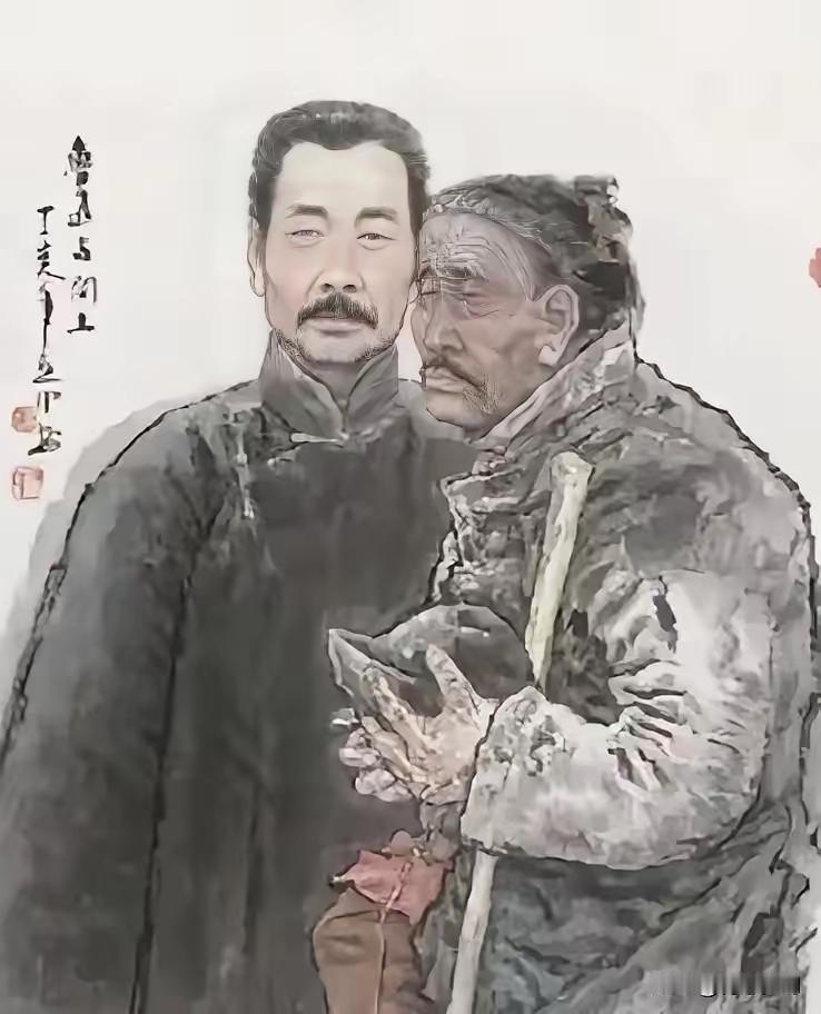 1934年，闰土躺在破旧的土炕上，最后叹了口气："要不是为了五个娃，早就能跟着迅