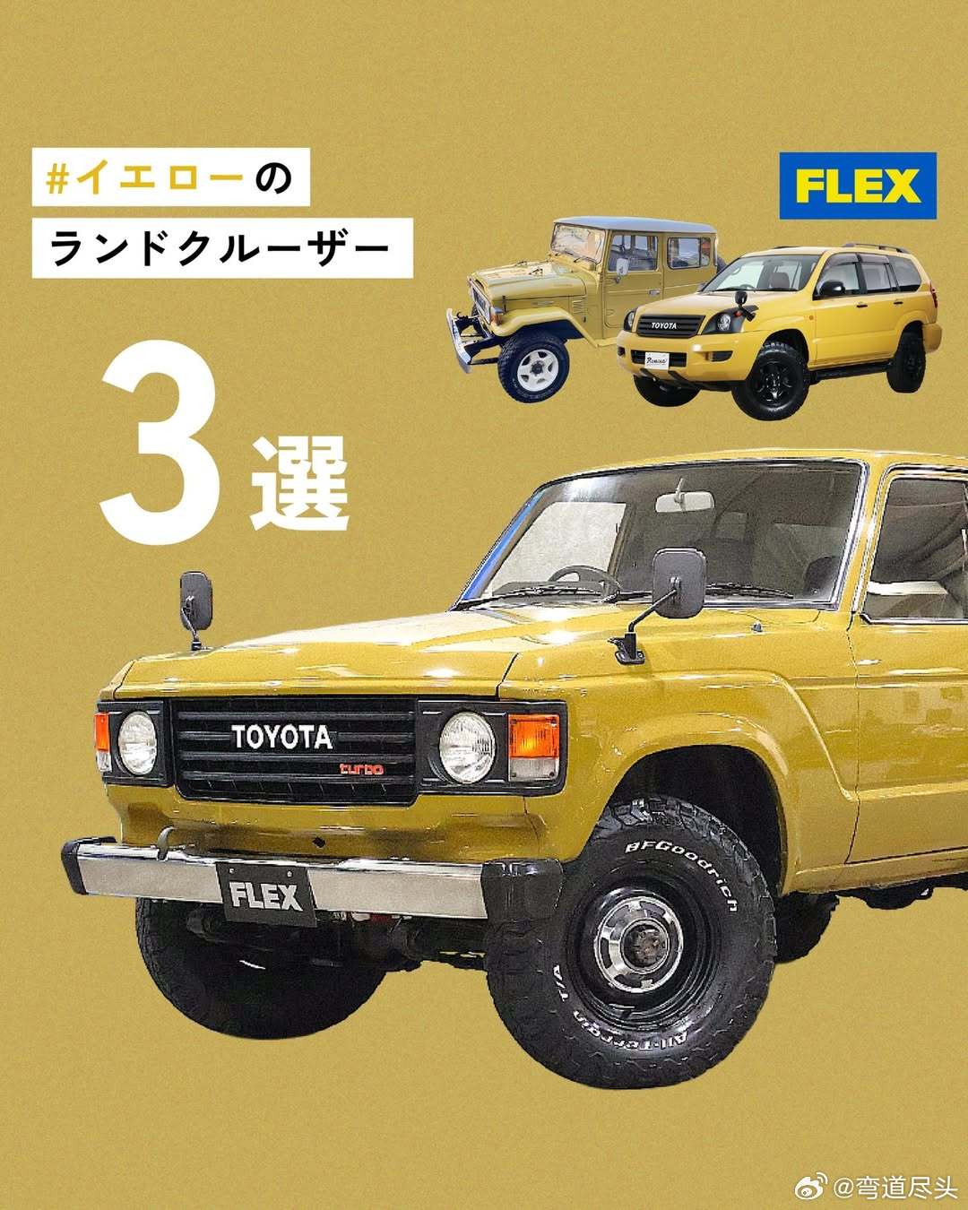 陆地巡洋舰  FLEX黄色战车landcruiser普拉多去动物园一定不要穿水果