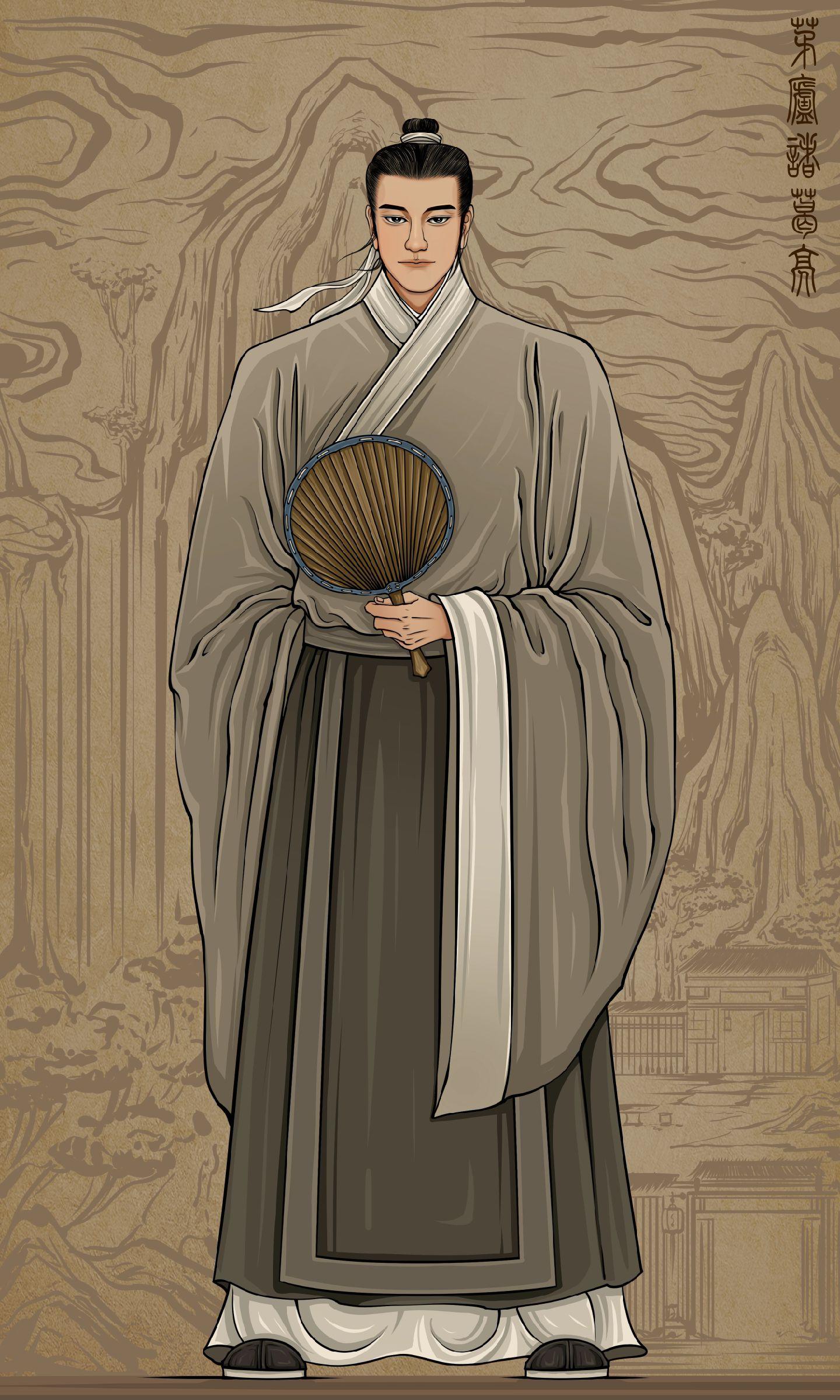 五丈原的秋风似乎更凛冽了。主公，亮心力竭矣！手绘诸葛亮